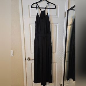 Brand New With Tag: Halara Black Jumpsuit Wide Leg With Pockets Size Medium